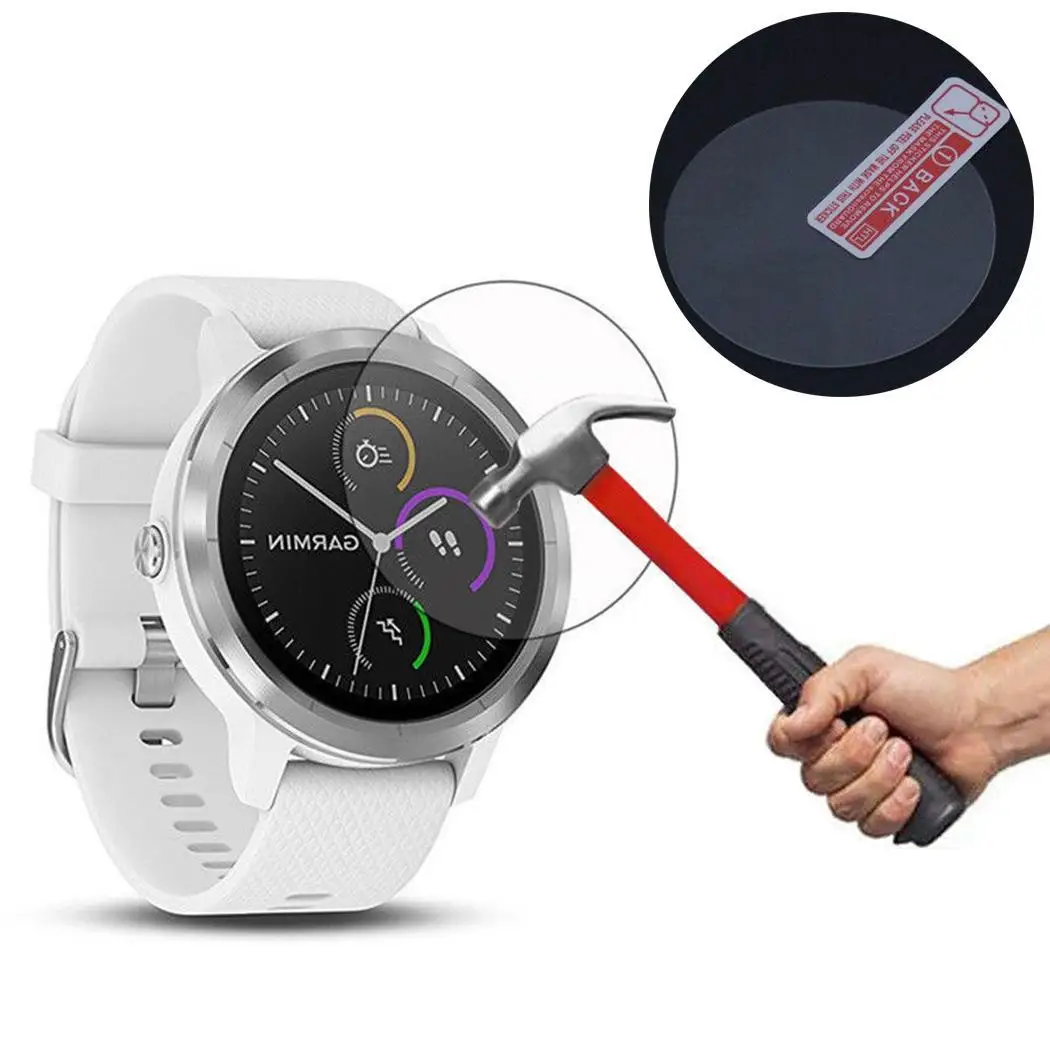 Tempered 9H Glass Smart Watch Screen Protective Film For Garmin Vivoactive Transparent 3 | Мобильные телефоны и