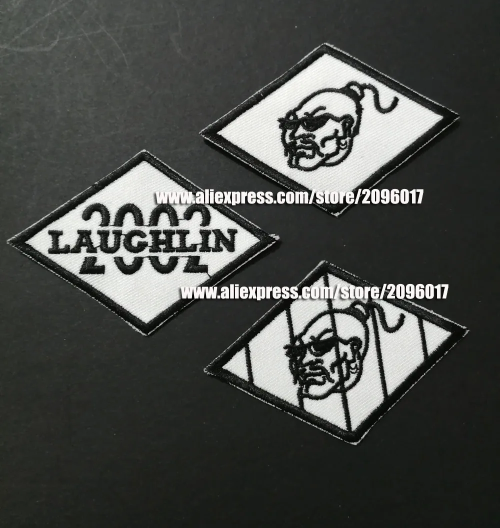

3pcs/lot Mongols Patches for Motorcycle 2002 Lauchlin Biker Jacket Clothing Rider badges of nomad iron on Patch appliques