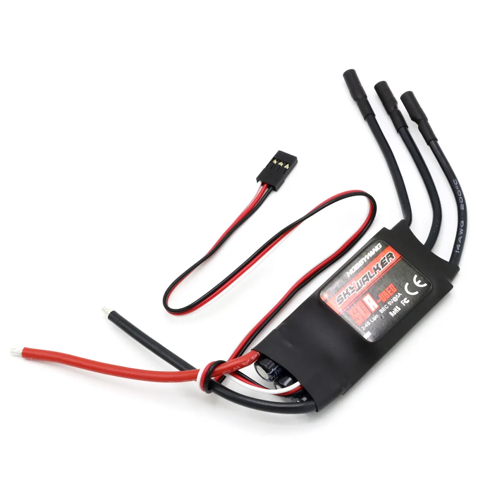 Hobbywing Skywalker 40A 50A 60A 80A 15A 20A 30A ESC контроллер скорости с UBEC для RC самолетов вертолет