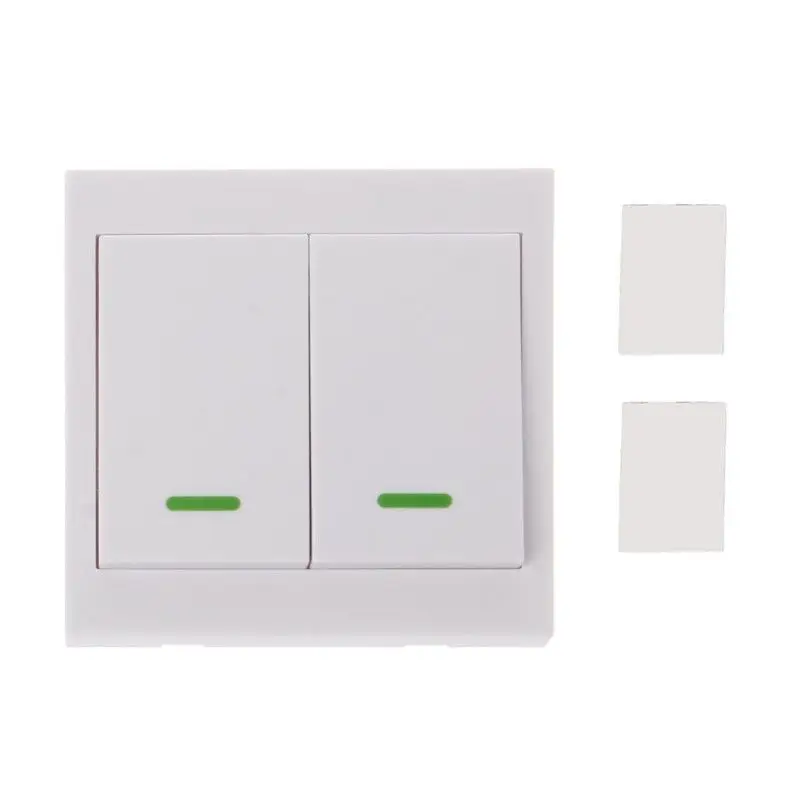 Mayitr Wall Panel Wireless Remote Transmitter 433MHz RF 1 2 3 Button Remote Control Switch Sticky Lighting Accessories