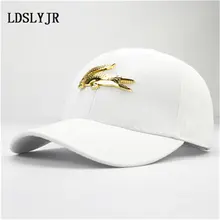LDSLYJR 2017 хлопок и кожа металл крокодил бейсболка крышки snapback хип-хоп шапки для детей и взрослых 01
