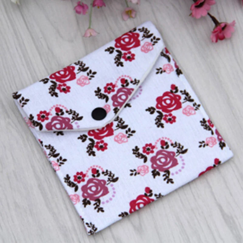 

Retro health cotton bales napkin bag health bag sanitary napkins sanitary pad storage bag for women
