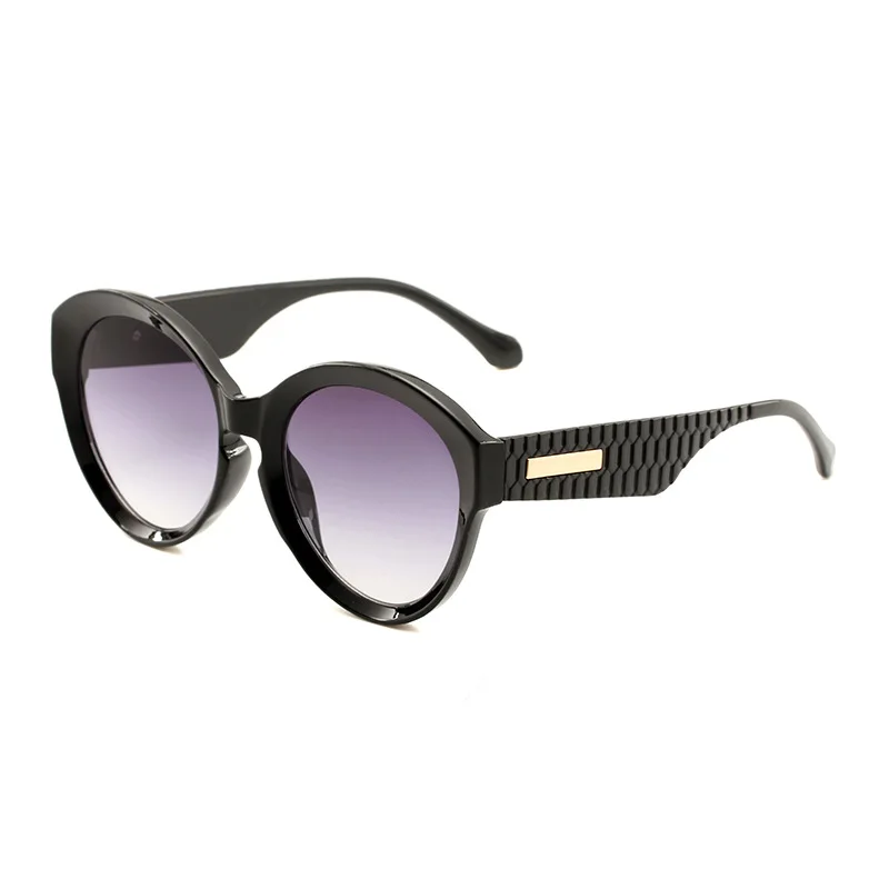 UVLAIK кошачьи глаза женские солнцезащитные очки большие градиентные линзы роскошный тренд дизайн текстура покрытие удобные женские солнцезащитные очки UV400 - Цвет линз: Черный