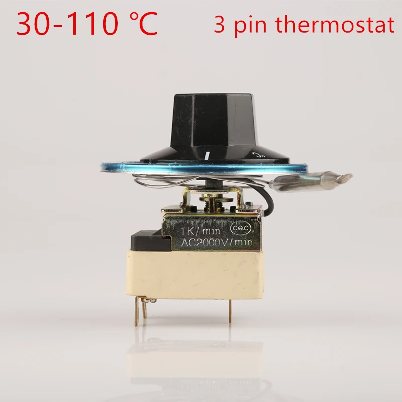 30 110 degrees celsius thermostat,three feets tempering switch