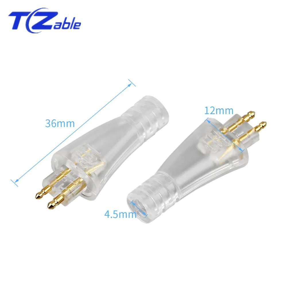 1pair Earphone Pin Jack DIY Audio Connector Adapter For FOSTEX TH900 MKII MK2 LN006026 Audio Plug Conectores Headphone Adapter