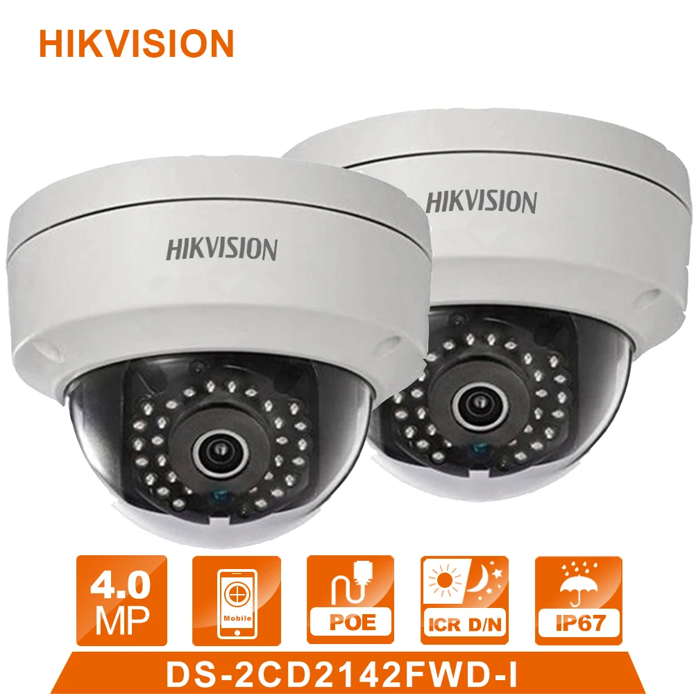 2 шт. оригинальная HIK IP камера 4MP DS-2CD2142FWD-I английская версия замена DS-2CD2132-I CCTV