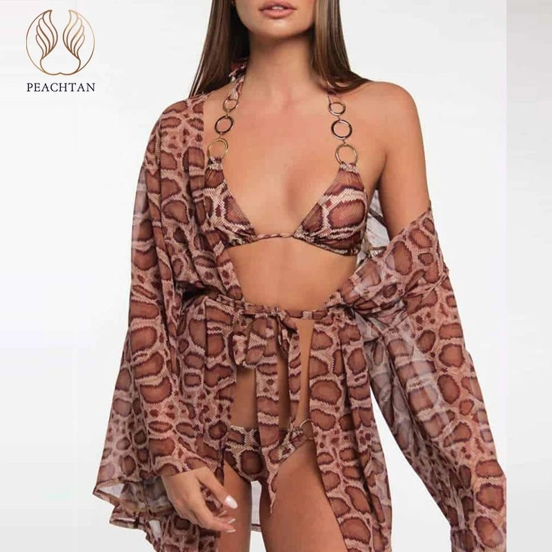 

Peachtan Halter V-neck bikini 2019 micro Triangle brazilian swimsuit female Push up swimwear women bathing suit biquini Summer