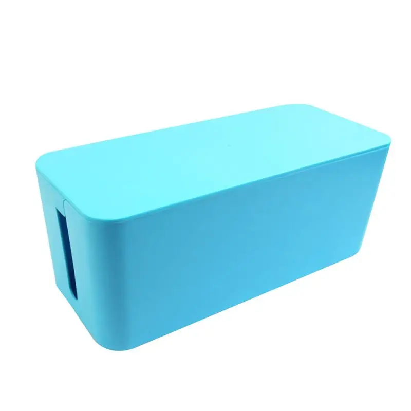

Power Strip Cable Management Box Organizer Plastic Cable Storage Case for Desk TV Computer USB Hub S size