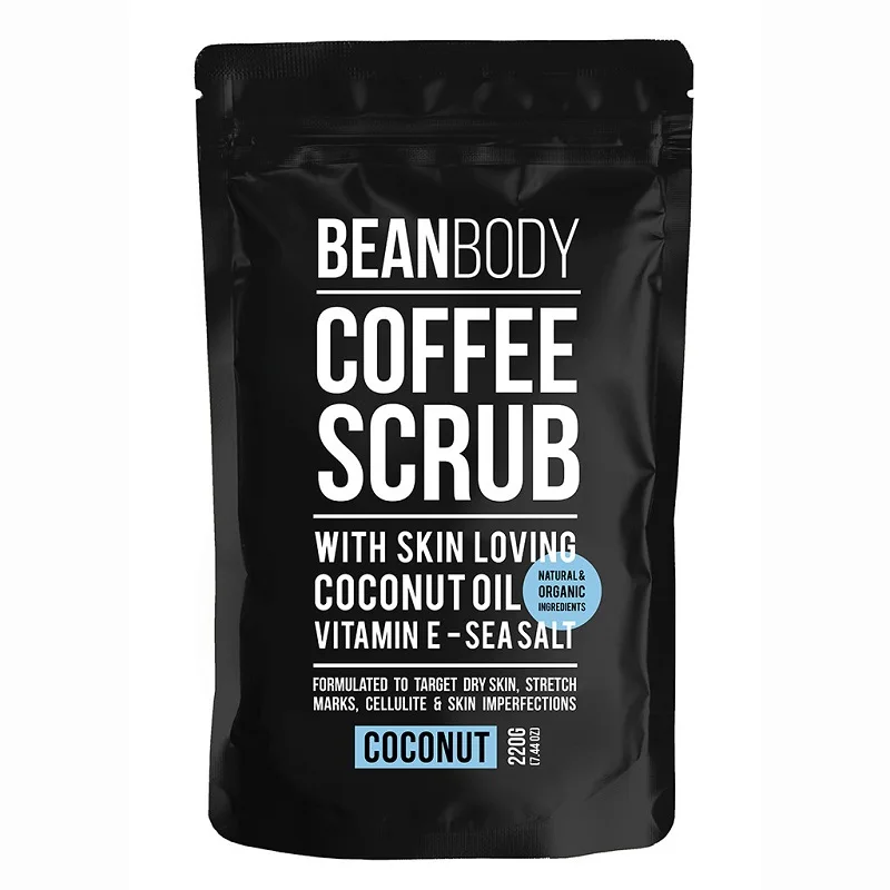 

BeanBody COCONUT Coffee Scrub Remove dead skin Body Treatment for Rough skin Stretch marks Cellulite eczema Age spots Psoriasis