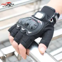 PRO-BIKER Half Finger мотоциклетные перчатки Motorcross гоночные защитные внедорожные ездовые скутер Guantes Motocicleta мотоперчатка