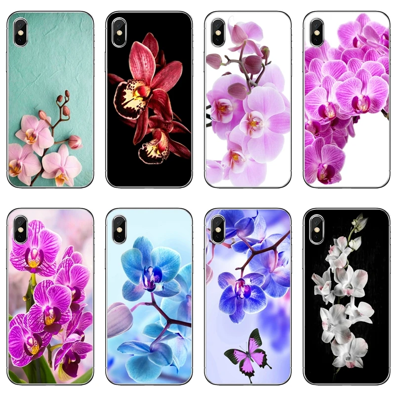 

Colorful Cool Orchid Flowers Luxury For Huawei Honor 10 9 Lite 8 8C 8X 7A 7C 7X 6 Play 6X 6A 6C V8 V10 TPU Soft phone cover case