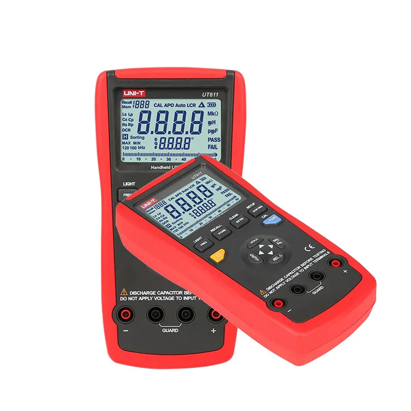 

UNI-T Multimeters UT611 Multimeter Auto Range Inductance Capacitance Resistance Frequency Tester Digital LCR Multimeter