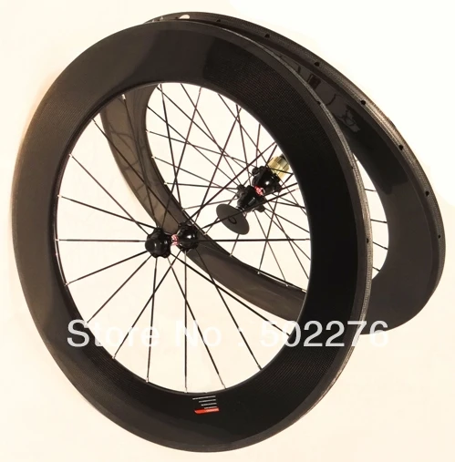 

TW08 Full Carbon 3k Road Bike Tubular wheelset 88mm Wheel Rim + hub + spokes