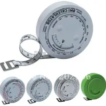 0-150 см 60 дюймов рулетка BMI-калькулятор, BMI рулетка, обхват талии рулетка 100 шт./лот