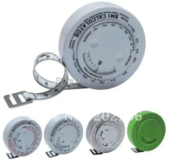 

0-150cm 60inch BMI body tape measure BMI caculator,BMI measure tape,waist tape measure 100pcs/lot