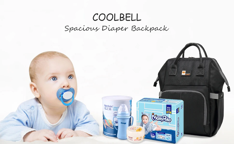 CoolBELL Мумия сумка Детский рюкзак для пеленок сумка Мультифункциональный нейлон водостойкий большой емкости рюкзак для подгузников для