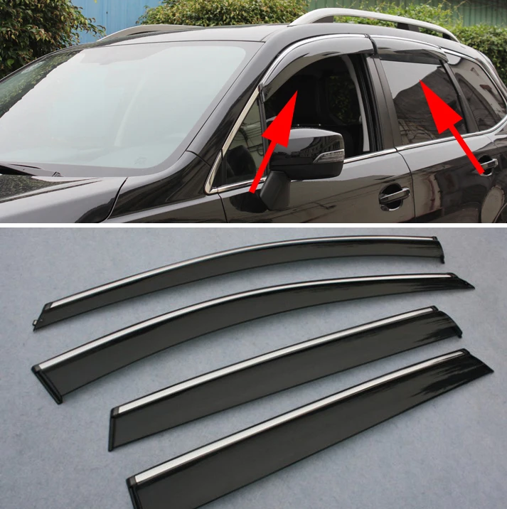 

For Subaru Forester 2013 2014 2015 2016 Window Wind Deflector Visor Rain/Sun Guard Vent Car Accessories Stickers