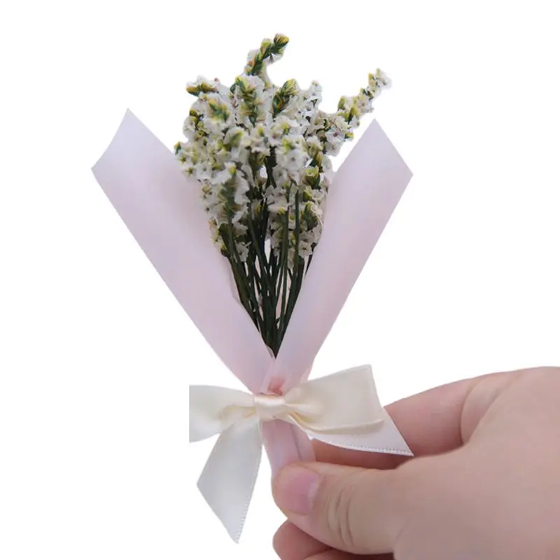 1 шт. 12 см мини-цветы из стекла высушенный цветок для свадебного украшения дома реквизит для фотосессии подарки для рукоделия - Цвет: 1