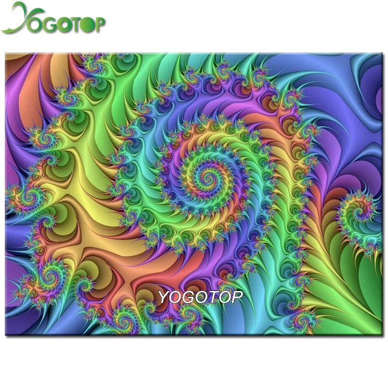 Алмазная вышивка YOGOTOP VD231 с цветами мандалы Набор для вышивки крестиком 5D Мозаика