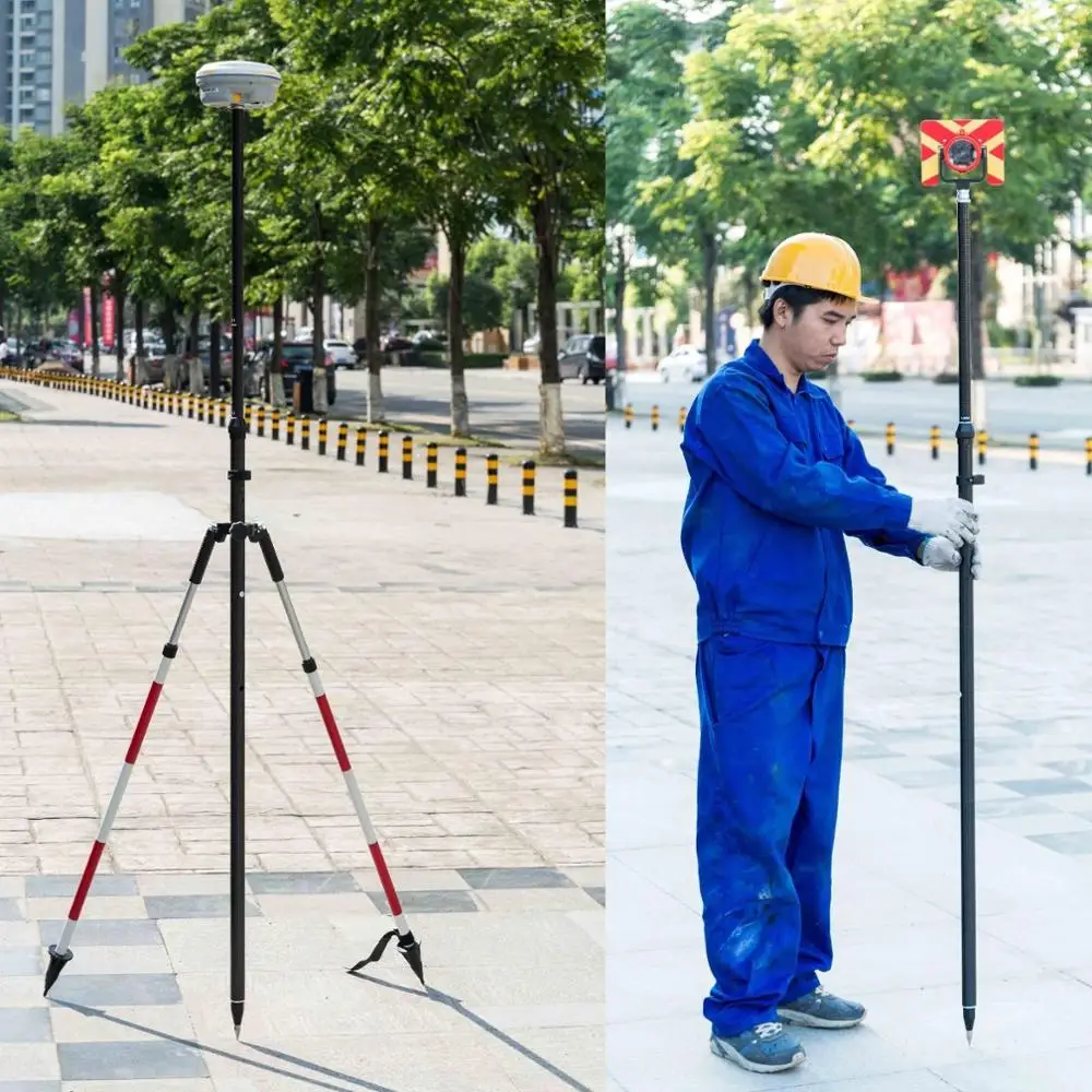 NEWThumbReleaseBipodcarbonfibresurveypolesGPSwithPrismGPS