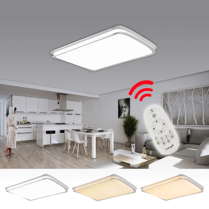 

LED Modern Ceiling Light 48W Dimmable Double Layers LED Ceiling Lamp Lighting Fixture Home Bedroom Living Room Kitchen