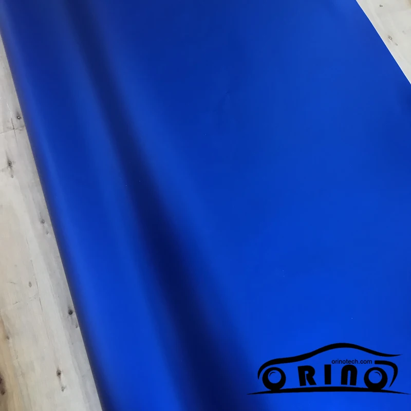 Blue Metallic Chrome Vinyl Film Wrap-1
