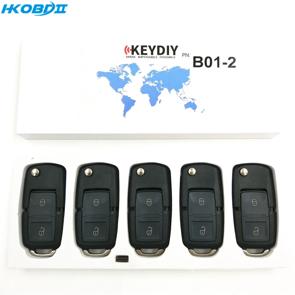 HKOBDII KEYDIY KD B01-2 2 кнопки серии B универсальный пульт дистанционного управления для KD900/KD-X2/URG200/KD мини B серии дистанционного управления