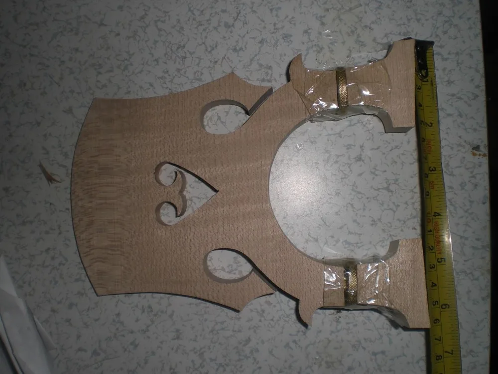 

1 pc 4/4 size fine maple adjustable double Bass Bridge belgian style