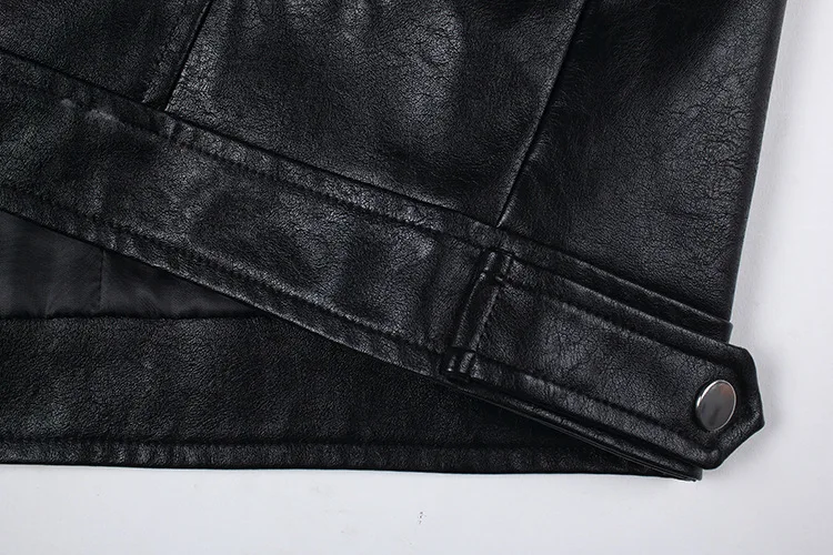 M-5XL кожаная мужская куртка из искусственной кожи, мотоциклетная куртка большого размера, мужская кожаная куртка черного цвета для осени и зимы