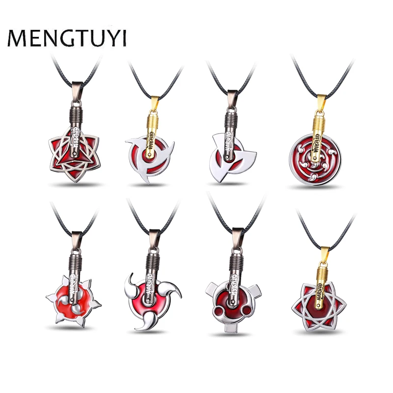 J Store Anime NARUTO Pendants Necklaces Cosplay Naruto Silver Charm