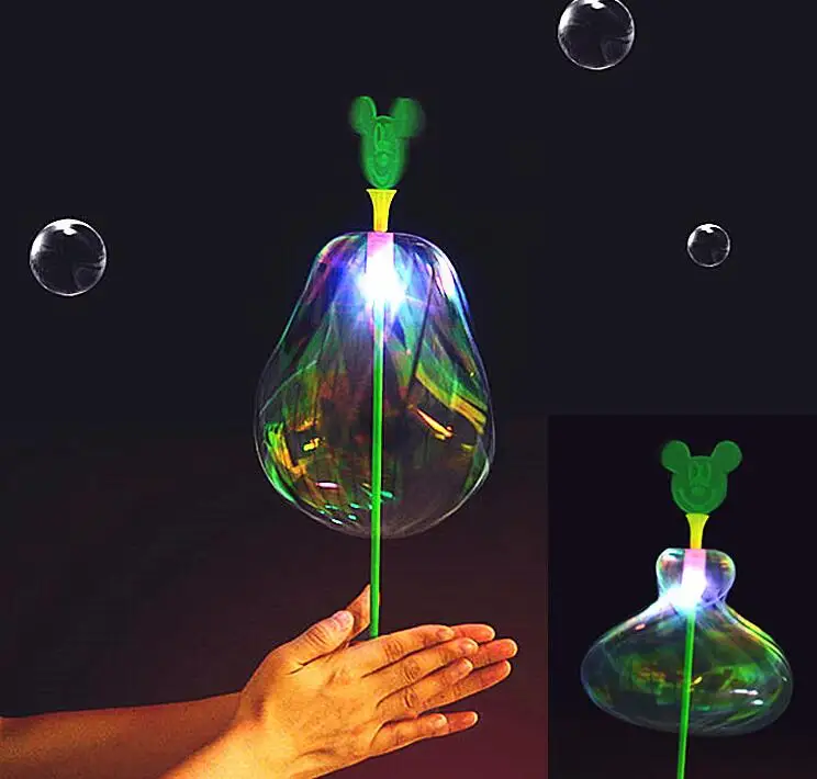 

20pcs/lot Light-up Special Kids Toys Colorful Flash Bubble Flower Glow Stick Led Light Shining Decorate Party Wedding Magic wand
