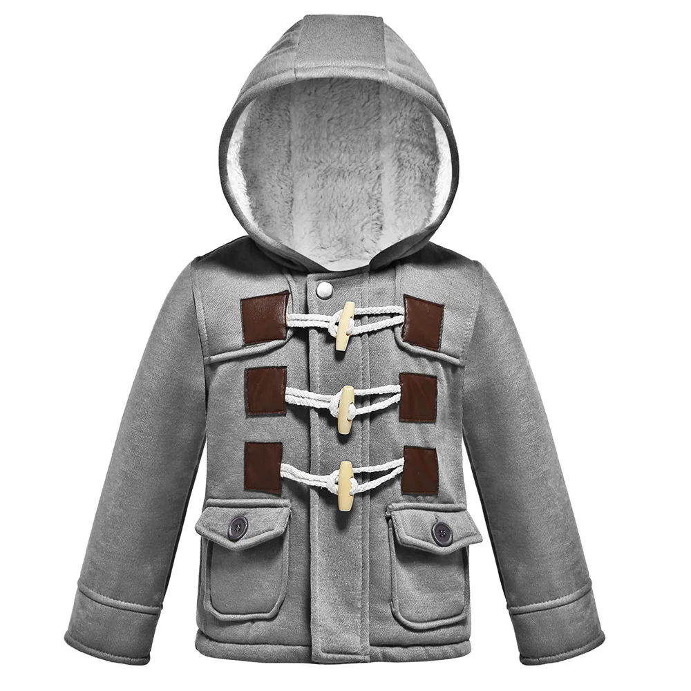 Kids Clothes Coat Baby Boys Autumn Winter Warm Outerwear