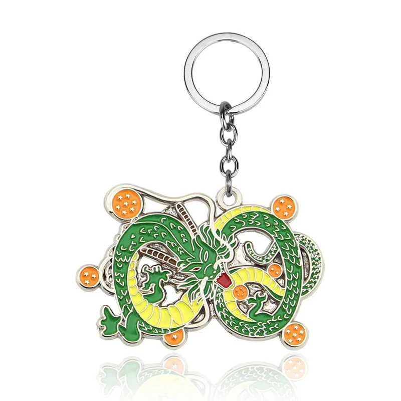 

2019 Anime Dragon Ball Keychains Star Dragon Green Enamel Metal Pendant Keyring Men Kids Jewelry Gift Lady Brincos