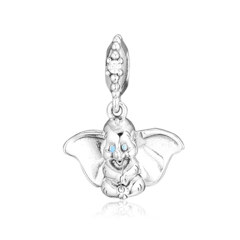 

Spring Garden Elephant Beads Dumbo Charm Fits DIY sterling silver jewelry Bracelets For Woman Beads For Jewelry Making