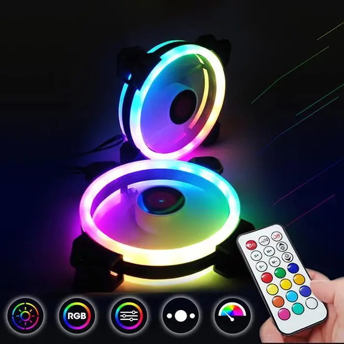 Прочный практичный светодиодный компьютер вентиляторы RGB 1 шт. 37,8cfm10% маленький 6 pin для 2510% дБ контроллер шасси 30000 h вентилятор