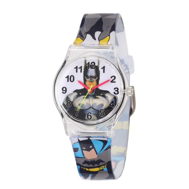 Cute Cartoon Batman Kids Watch Transparent Silicone Children Watches for Boys Gi Cute Cartoon Batman Kids Watch Transparent Silicone Children Watches for Boys Gi