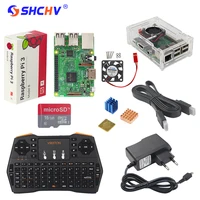 UK RS Raspberry Pi 3 Kit + Russian Spanish English Mini Keyboard + 16G SD Card + 2.5A Power Supply+ Case + Heat Sink+HDMI Cable 