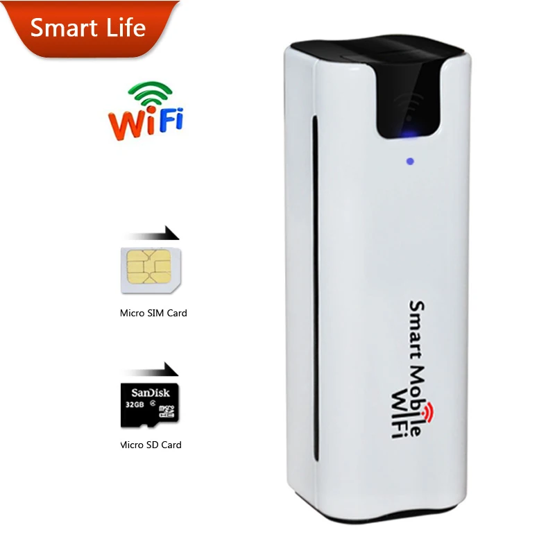 3G Wifi Router Mifi Dongle Unlock Mobile Car Wifi Broadband Hotspot Extender Modem With Power Bank