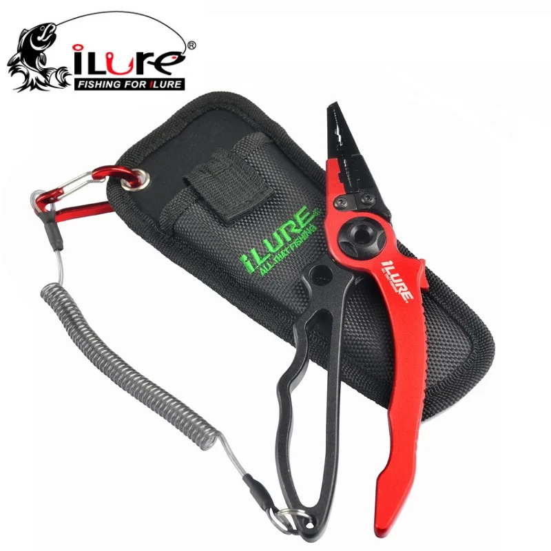 

iLure Multifunctional Fishing Plier Portable Aluminum Alloy Fishing Clamp Grabber Controller Fishing Line Cutter Hook Remover