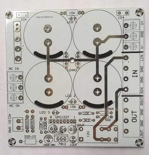 Fannyda печатная плата дубликат питания Топ класс выпрямления+ UPC1237 громкоговоритель защиты Усилитель мощности доска