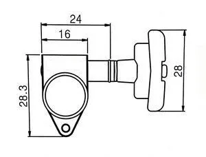 Новые золотые Гитарные тюнеры 3R+ 3L Art Deco Rotomatic Imperial style Head