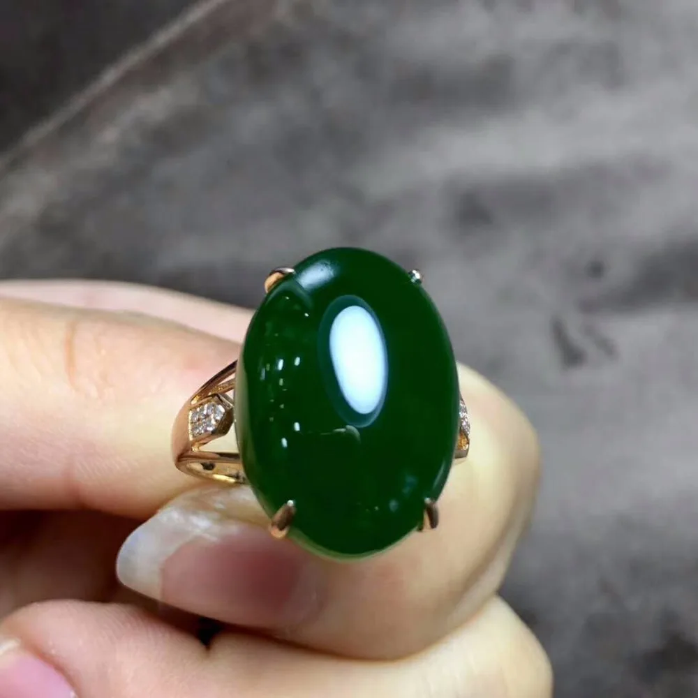 Бутик Hetian Jasper набор золото 18K с алмазной инкрустацией