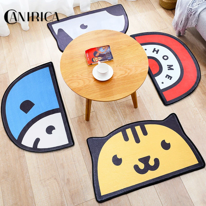 CANIRICA Nordic Floor Mat For Living Room Carpet Non-Silp Balcony Mats Home Decorative Door Mat Stair Decor Felpudo Accessories CANIRICA Nordic Floor Mat For Living Room Carpet Non-Silp Balcony Mats Home Decorative Door Mat Stair Decor Felpudo Accessories