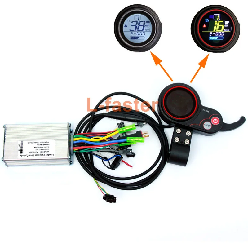 

250/350W Electric Scooter LCD Display And Thumb Throttle Electric Brushless Hub Motor Controller With Color LCD Screen Indicator