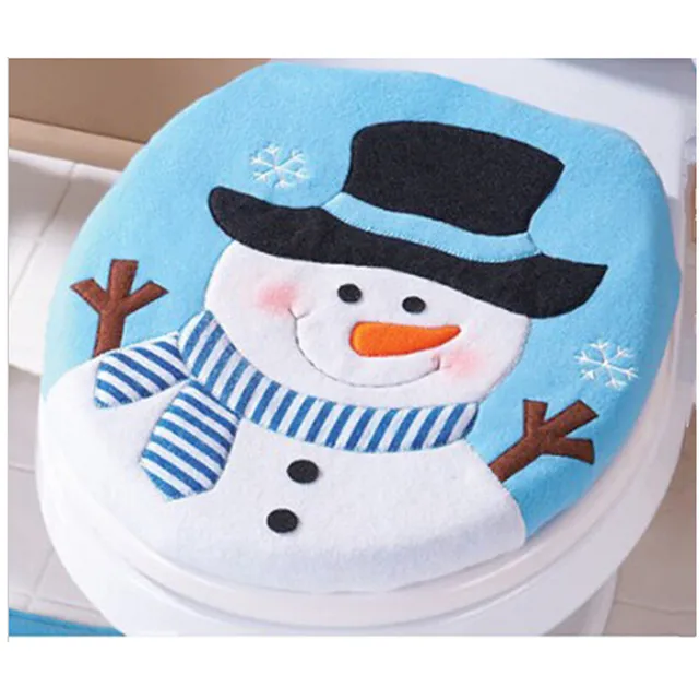 aliexpress : buy 1set blue fancy snowman toilet seat cover and aliexpress : buy 1set blue fancy snowman toilet seat cover and