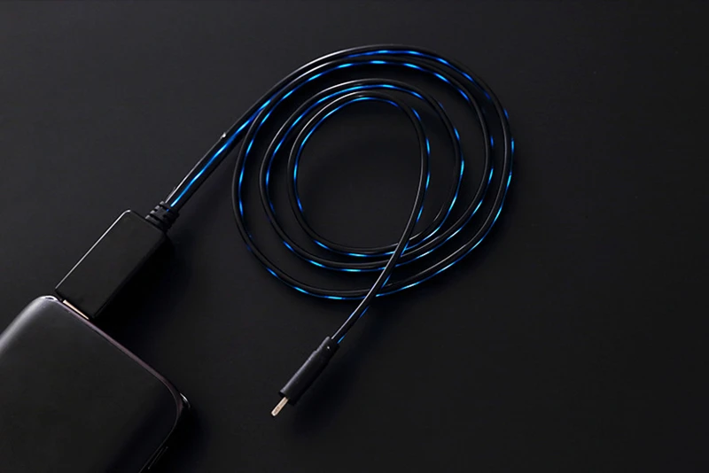 Syrinx течёт светодиодный usb type C mi cro кабель для Iphone X Xs 8 7 6s samsung s9 s8 Быстрая зарядка кабель для Xiaomi mi 8 Oneplus 6 USB
