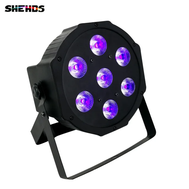 $US $10.67  SHEHDS LED Flat Par 12x3W Violet Color Lighting UV With DMX512 for Disco DJ Projector Machine Party