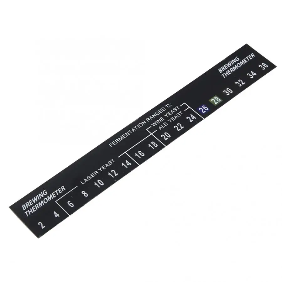 

Temperature Meter Stainless Steel Water Milk Thermometer Tools 5pcs Stick On Brewing Thermometer Adhesive LCD Thermometer