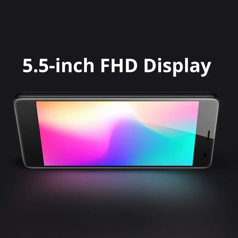 Nuevo Teléfono Móvil iLA S1 MT6737T Quad Core 5000 mAh Smartphone 5,5 pulgadas FHD 2 GB RAM 16 GB ROM volver huella digital Android teléfonos móviles