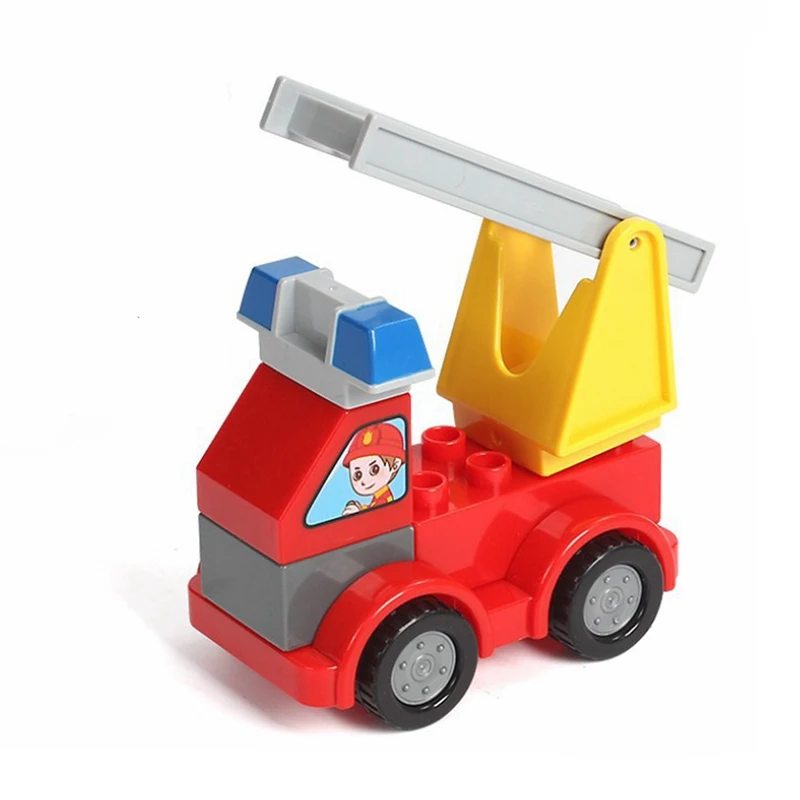 Конструктор Duplo пожарный автомобиль строительные блоки|Блочные конструкторы| |